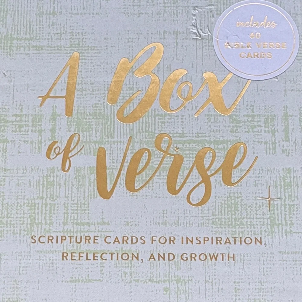Eccolo A Box of Verse Scripture Cards - Gold and Green